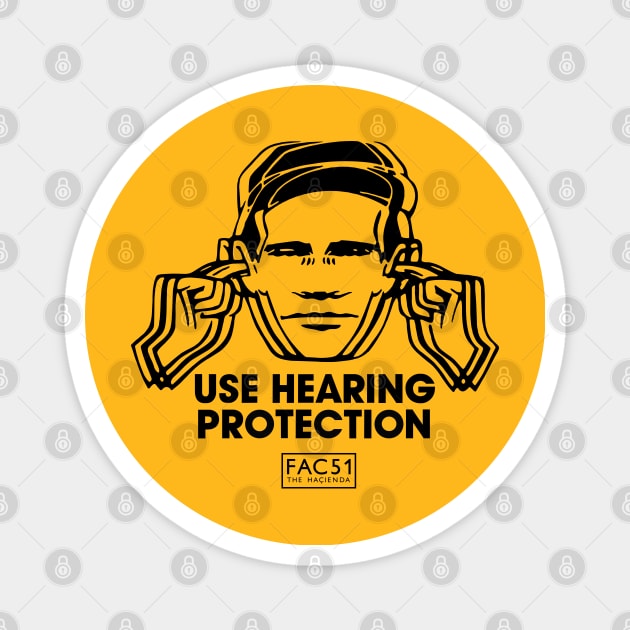 Use Hearing Protection (black) Magnet by Joada